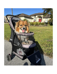 Carrito de Paseo ROODO Escort 3 Ruedas para Mascotas Gris 2