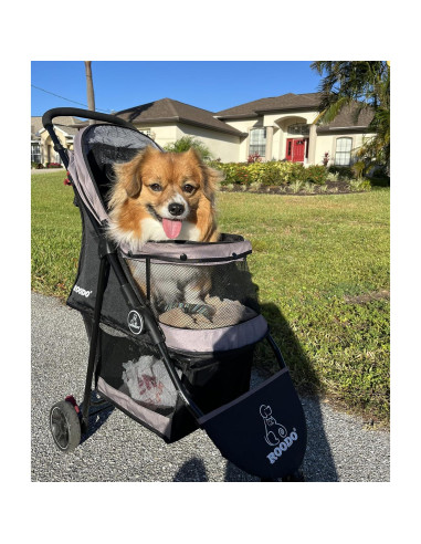 Carrito de Paseo ROODO Escort 3 Ruedas para Mascotas Gris