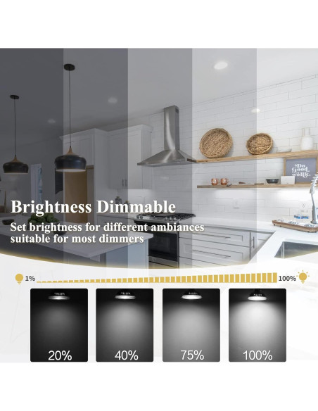 Bombilla LED DiCUNO MR16 regulable 6W 6000K GU5.3 Paquete de 10