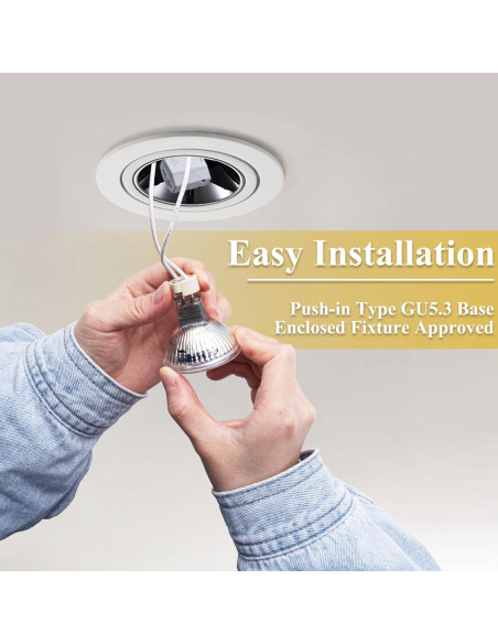 Bombilla LED DiCUNO MR16 regulable 6W 6000K GU5.3 Paquete de 10