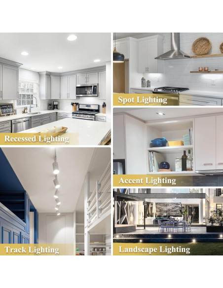 Bombilla LED DiCUNO MR16 regulable 6W 6000K GU5.3 Paquete de 10