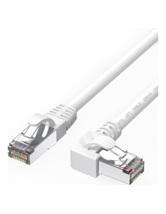 Cable Ethernet Cat 6 JUXIN 1.83 m Ángulo Izquierdo Blanco