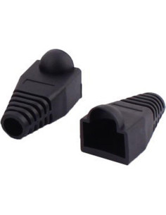 Cubiertas de botas RJ45 Copapa 100PCS Plástico Negro 2
