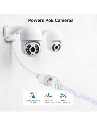 Cable Ethernet Cat 6 10Gbps Cable Matters 9.14m Blanco