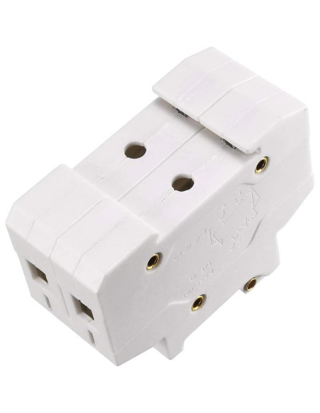 Soporte de Fusible 2 Polos uxcell RT18-32 10x38mm DIN