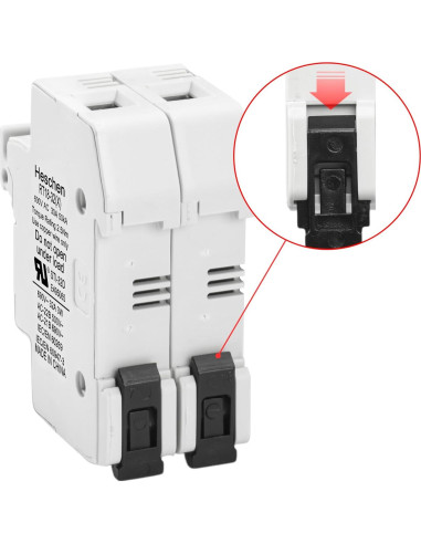 Soporte de Fusible Cilíndrico Heschen RT18-32 32A 690V DIN