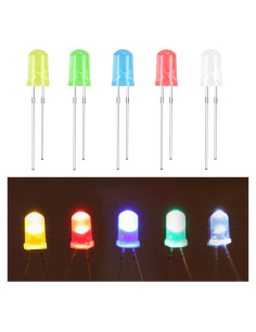Kit de 100 Diodos LED 5mm MCIGICM Multicolor para Proyectos