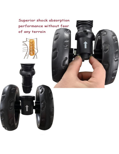 Carrito de Paseo ROODO Escort 3 Ruedas para Mascotas Gris