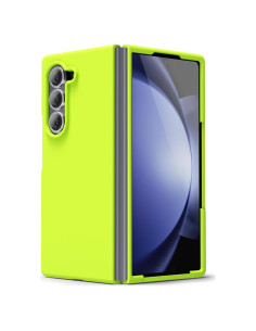 Funda de Silicona Líquida oakxco para Samsung Galaxy Z Fold 6 - Amarillo Neón