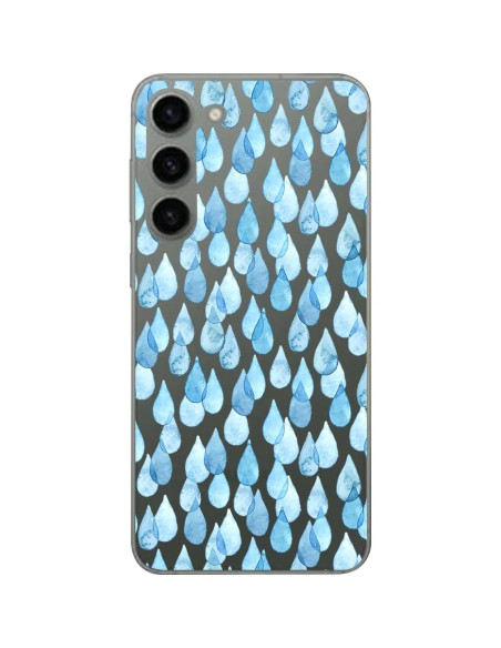 Funda Blingy's para Samsung Galaxy S23 6.1" TPU Transparente Gotas de Lluvia