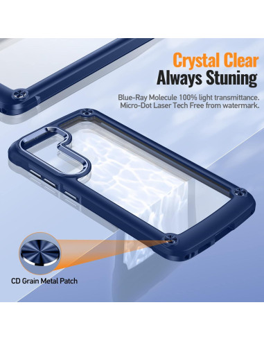 Funda Transparente Oterkin para Samsung Galaxy S23 Plus - Marino