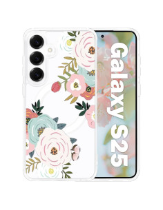 Funda Floral Transparente Tcaraersing para Samsung Galaxy S25