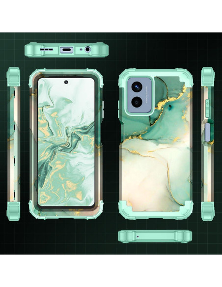 Funda Rancase para Moto G Play 2024, Protección 3 en 1 Verde Funda Rancase para Moto G Play 2024, Protección 3 en 1 Verde