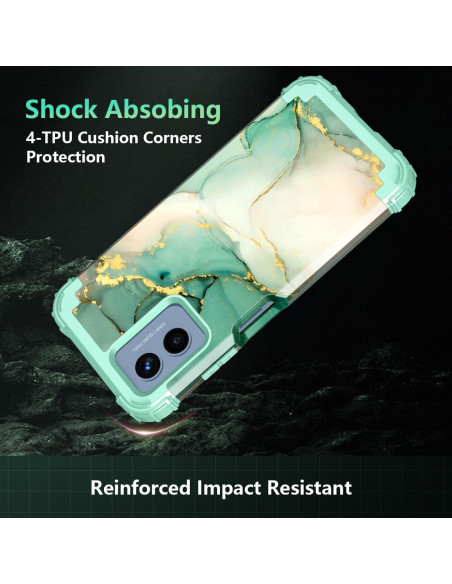 Funda Rancase para Moto G Play 2024, Protección 3 en 1 Verde Funda Rancase para Moto G Play 2024, Protección 3 en 1 Verde