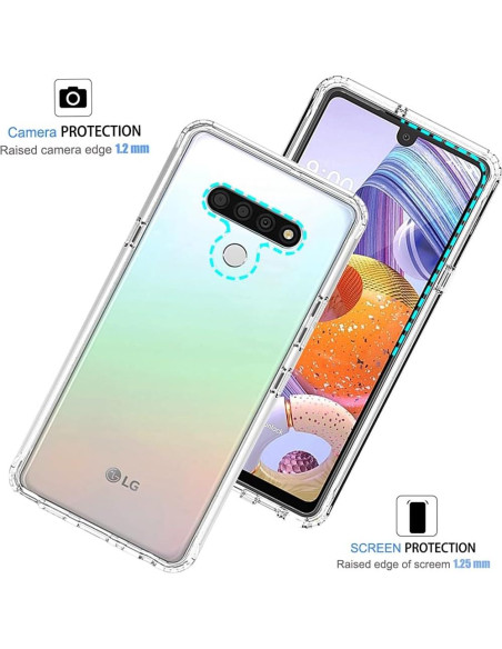 Funda Transparente para LG Stylo 6 - Tothedu, Resistente a Golpes Funda Transparente para LG Stylo 6 - Tothedu, Resistente a Golpes