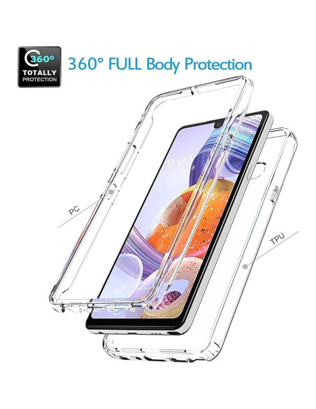 Funda Transparente para LG Stylo 6 - Tothedu, Resistente a Golpes Funda Transparente para LG Stylo 6 - Tothedu, Resistente a Golpes