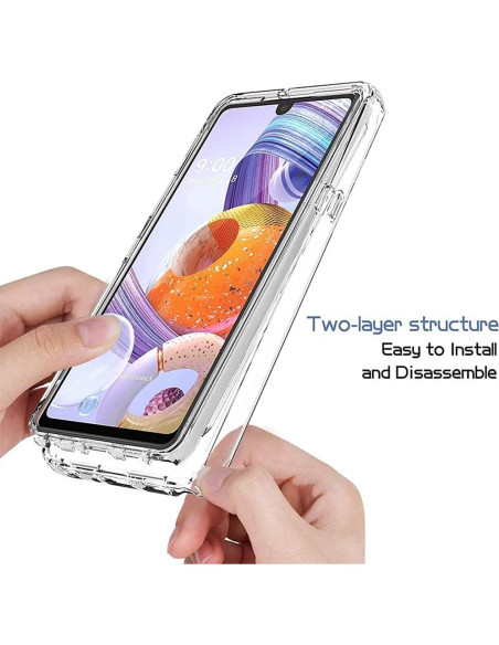 Funda Transparente para LG Stylo 6 - Tothedu, Resistente a Golpes Funda Transparente para LG Stylo 6 - Tothedu, Resistente a Golpes