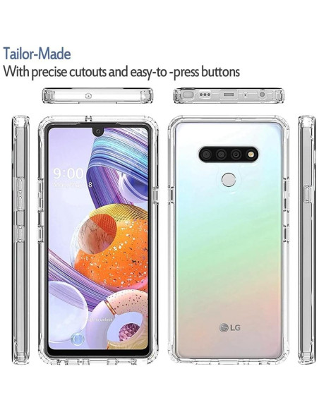 Funda Transparente para LG Stylo 6 - Tothedu, Resistente a Golpes Funda Transparente para LG Stylo 6 - Tothedu, Resistente a Golpes