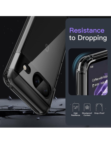 Funda JETech para Google Pixel 8 15.5cm Obsidiana a Prueba de Golpes