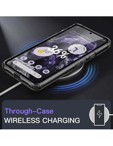 Funda JETech para Google Pixel 8 15.5cm Obsidiana a Prueba de Golpes