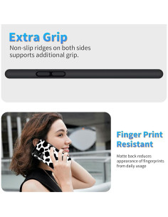 Funda TPU suave Dikoer para TCL Ion X/V 6.0" estampado vaca 2