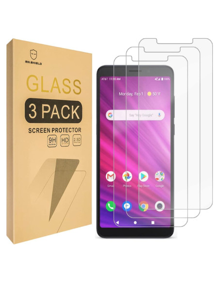 Protector de Pantalla Mr.Shield para Alcatel Lumos y Axel - 3 PCS Vidrio Templado 9H