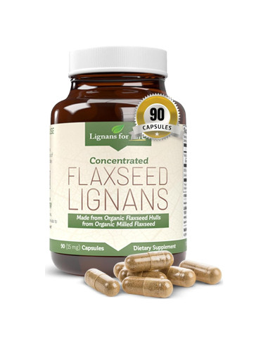 Suplemento de Semilla de Lino Orgánico Lignanos 15mg 90 Cápsulas