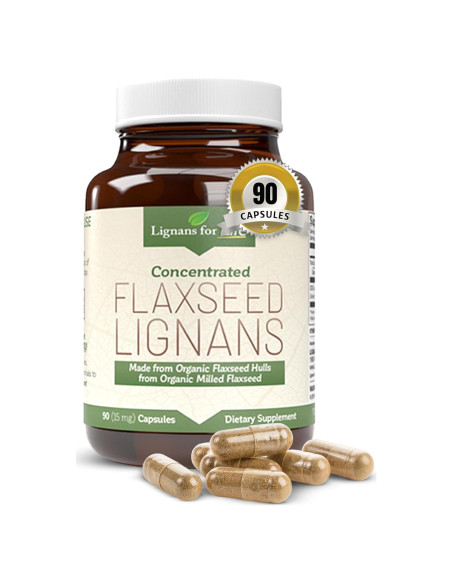 Suplemento de Semilla de Lino Orgánico Lignanos 15mg 90 Cápsulas