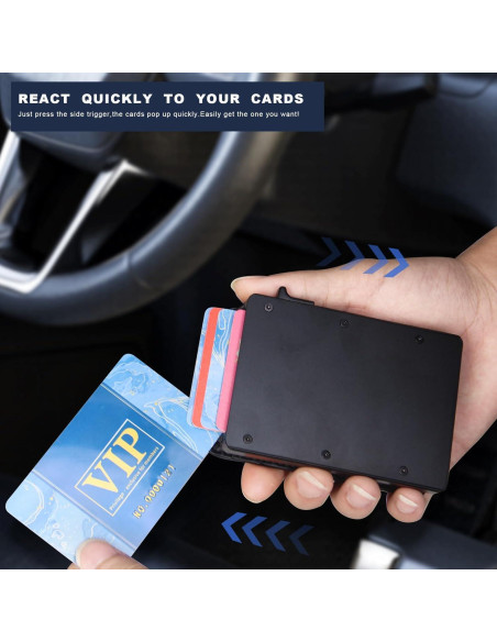 Billetera Slim GAJOFO para Hombres con Clip y Ventana ID