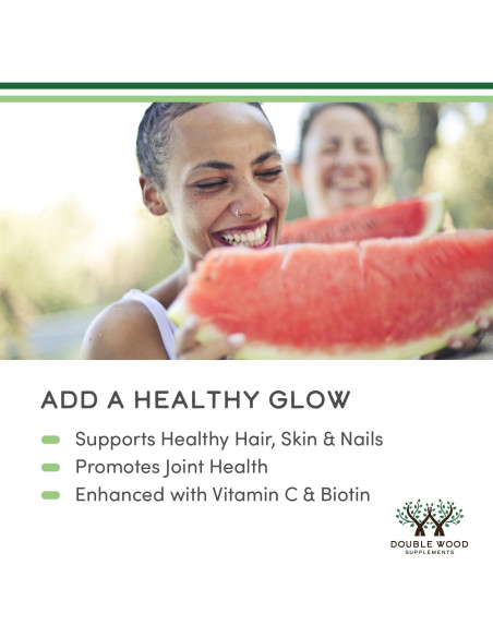 Colágeno Líquido Double Wood 2500mg - 32 Porciones Sabor Pera