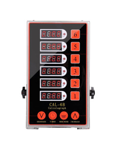 Temporizador Digital de Cocina Genérico 6 Canales Acero Inoxidable
