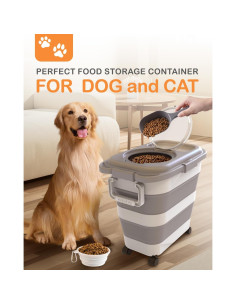Contenedor de Almacenamiento de Comida para Perros DDMOMMY 12.7 kg 2