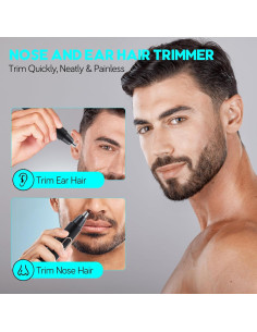 Afeitadora Eléctrica para Nariz y Orejas FEITA FT-NHT01 Recargable 2