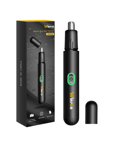 Recortador de Vello Nasal Winsea - Eléctrico 360 Impermeable