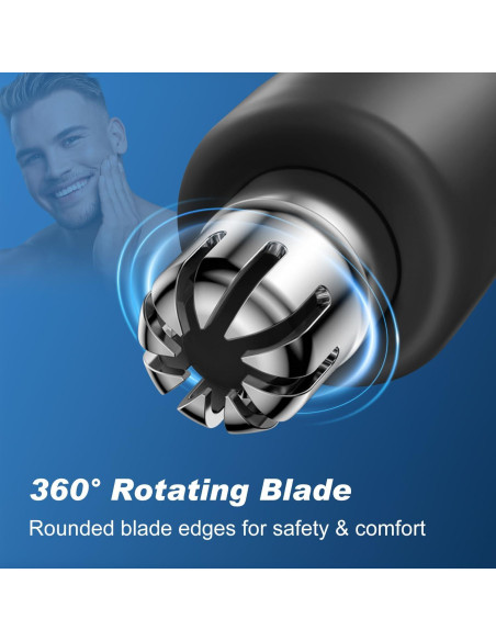 Recortador de Vello Nasal Winsea - Eléctrico 360 Impermeable