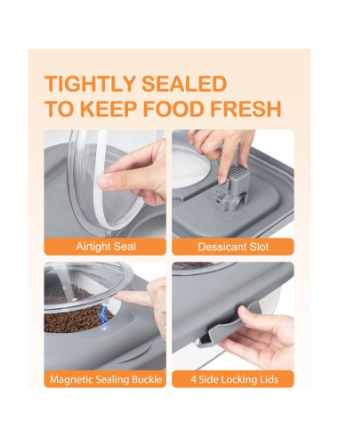 Contenedor de Almacenamiento de Comida para Perros DDMOMMY 12.7 kg