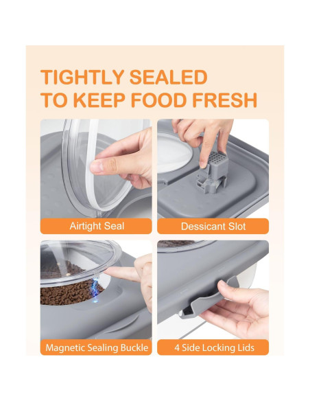 Contenedor de Almacenamiento de Comida para Perros DDMOMMY 12.7 kg