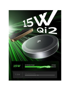 Estación de Carga Inalámbrica Threekey TK-TZH104 15W Qi2 2