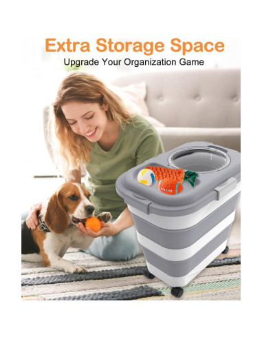 Contenedor de Almacenamiento de Comida para Perros DDMOMMY 12.7 kg