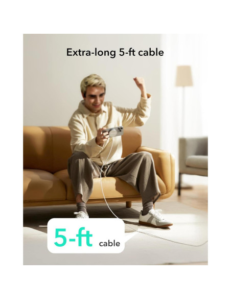 Cargador Inalámbrico ESR MagSafe 15W con Soporte Blanco