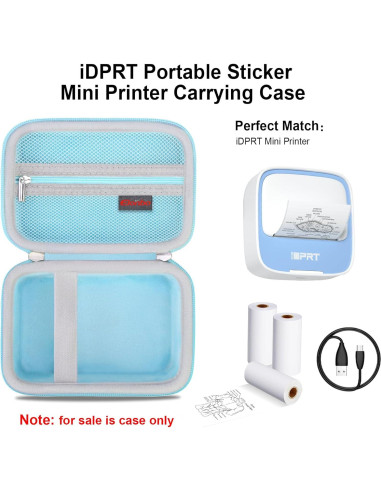 Funda de Transporte Elonbo para Impresora Mini iDPRT Azul