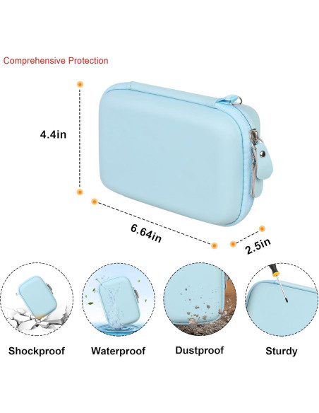 Funda de Transporte Elonbo para Impresora Mini iDPRT Azul