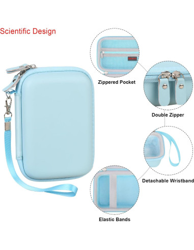 Funda de Transporte Elonbo para Impresora Mini iDPRT Azul