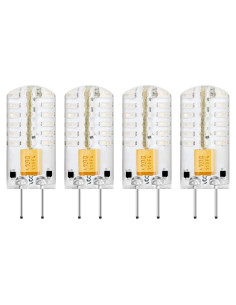 Bombilla LED G4 Roja 12V 2W 200 Lúmenes Paquete de 4