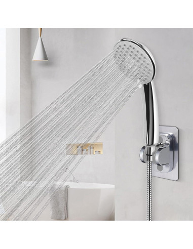 Soporte de Ducha Autoadhesivo NearMoon Cromado Ajustable
