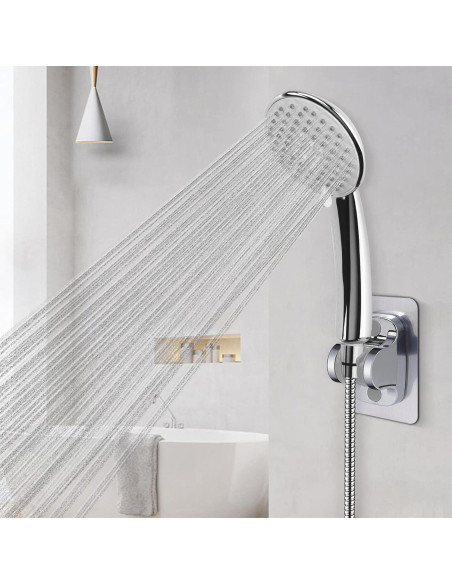 Soporte de Ducha Autoadhesivo NearMoon Cromado Ajustable
