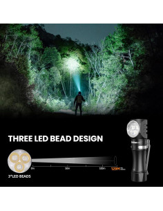 Linterna Frontal Wurkkos HD10 Recargable 1200 Lúmenes IP68 2