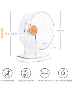 Rueda de Ejercicio Silenciosa Niteangel para Hámster 25.4 cm 2