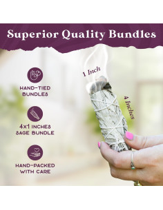 Paquete de Salvia Blanca PURPLE CANYON - 10 cm - Limpieza Espiritual 2