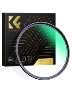 Filtro UV K&F Concept 105mm Vidrio Óptico HD Hidrofóbico